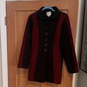 An Ren Red and Black Jacket